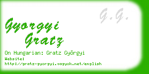 gyorgyi gratz business card