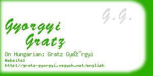 gyorgyi gratz business card